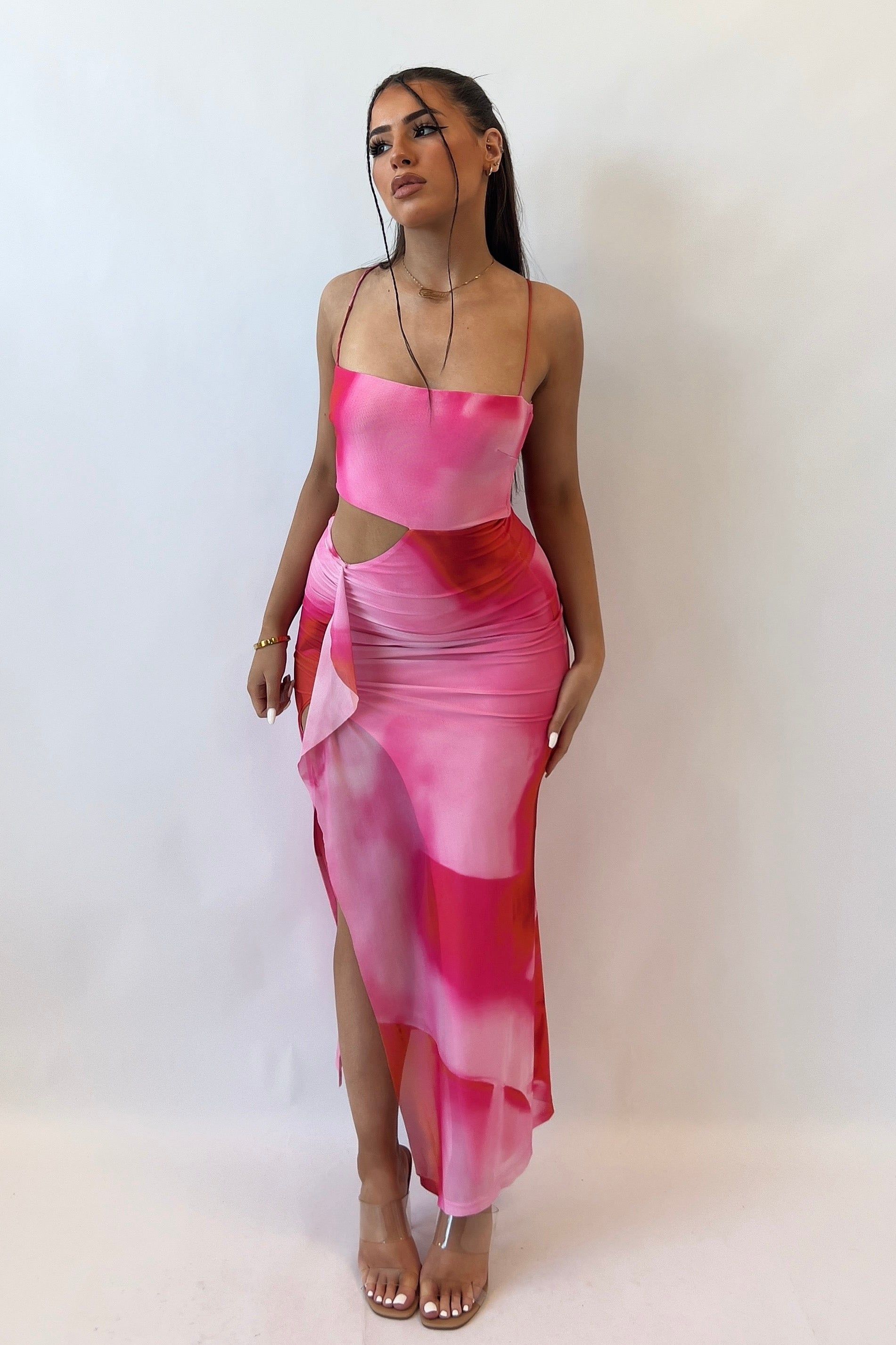 Everlee Midi Dress - Pink sold by Kameli Boutique