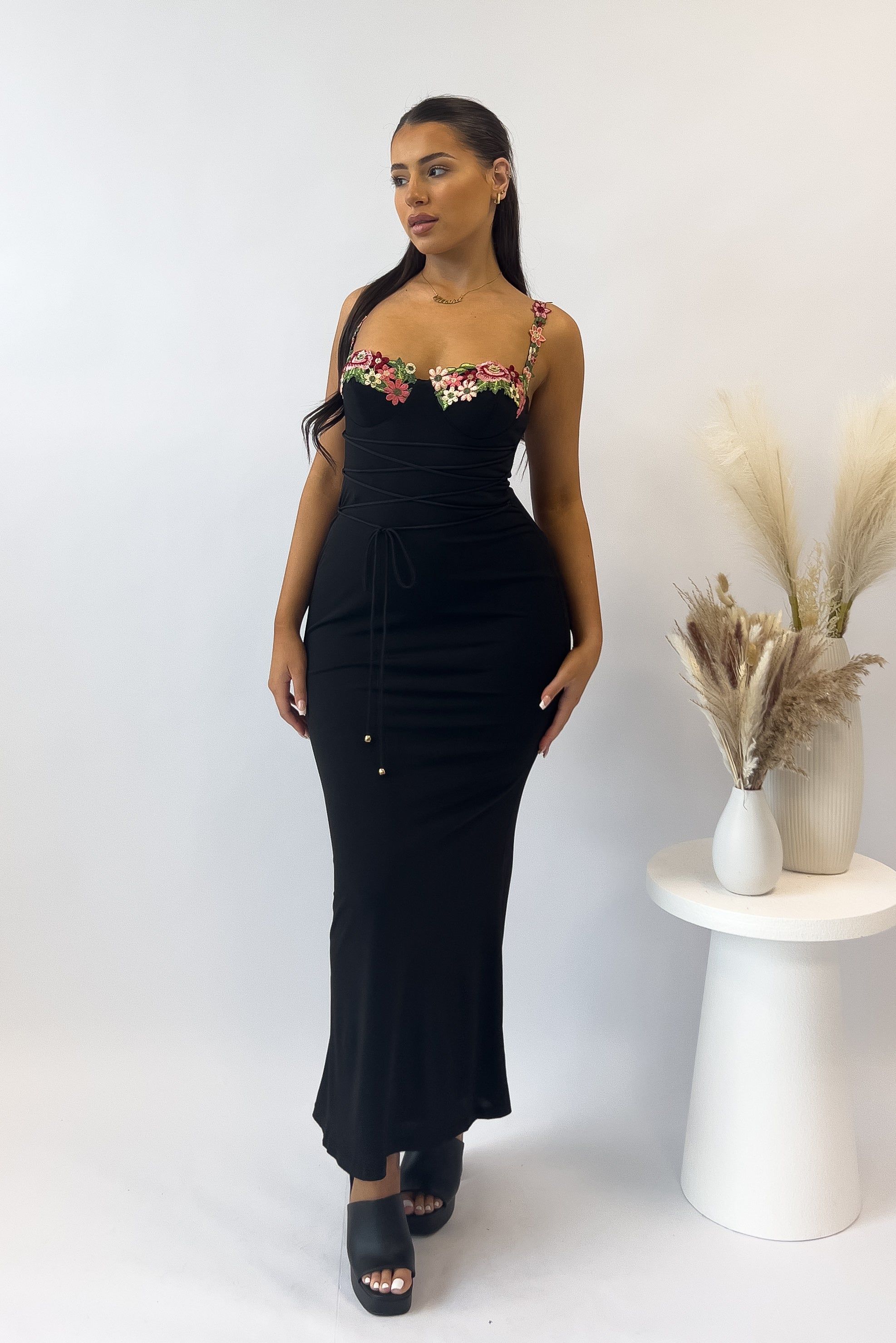 Euphrasia Maxi Dress - Black sold by Kameli Boutique product image thumbnail 3