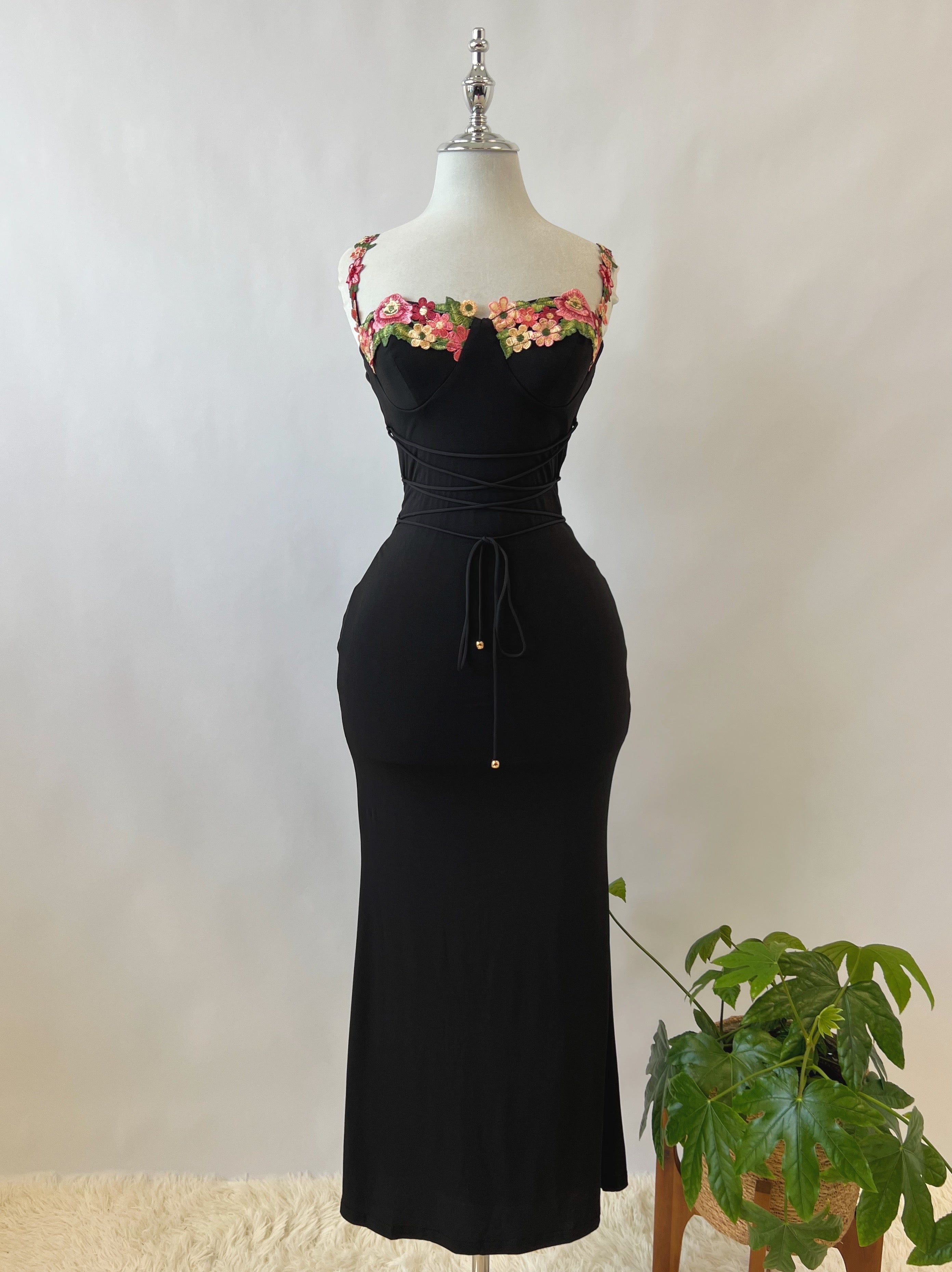 Euphrasia Maxi Dress - Black sold by Kameli Boutique product image thumbnail 4