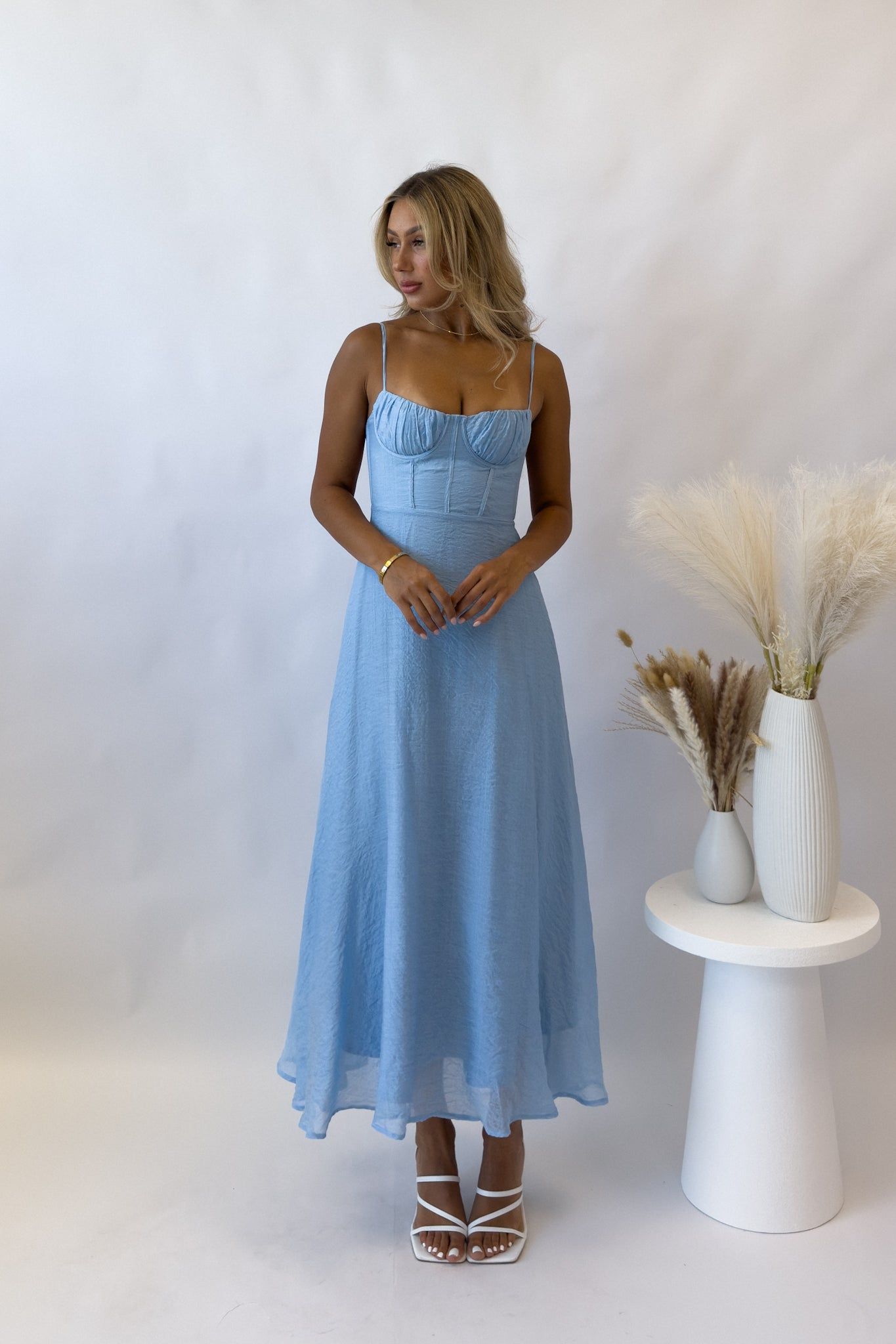 Jessica Maxi Dress - Blue sold by Kameli Boutique