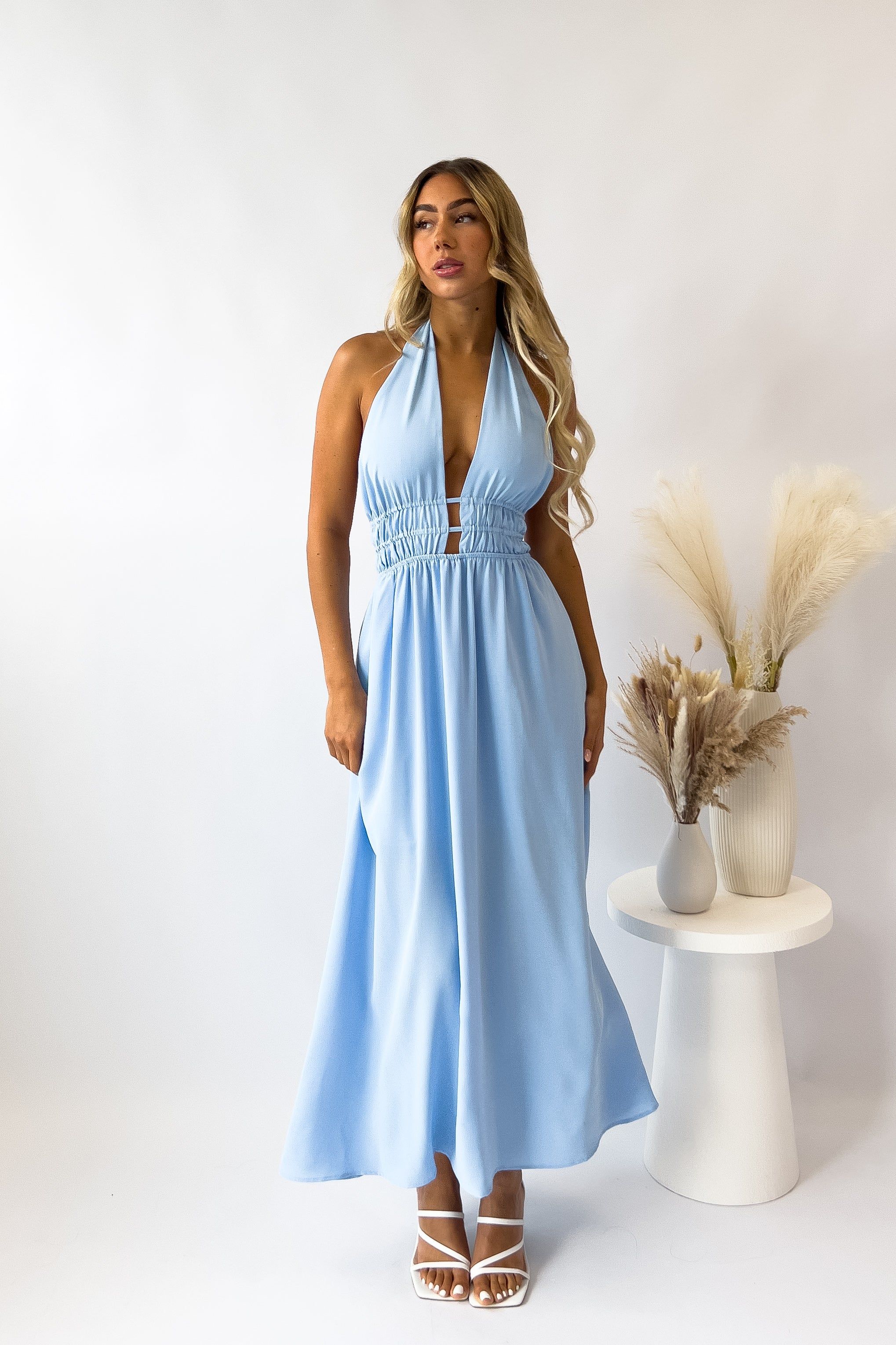 India Midi Dress - Blue sold by Kameli Boutique product image thumbnail 2