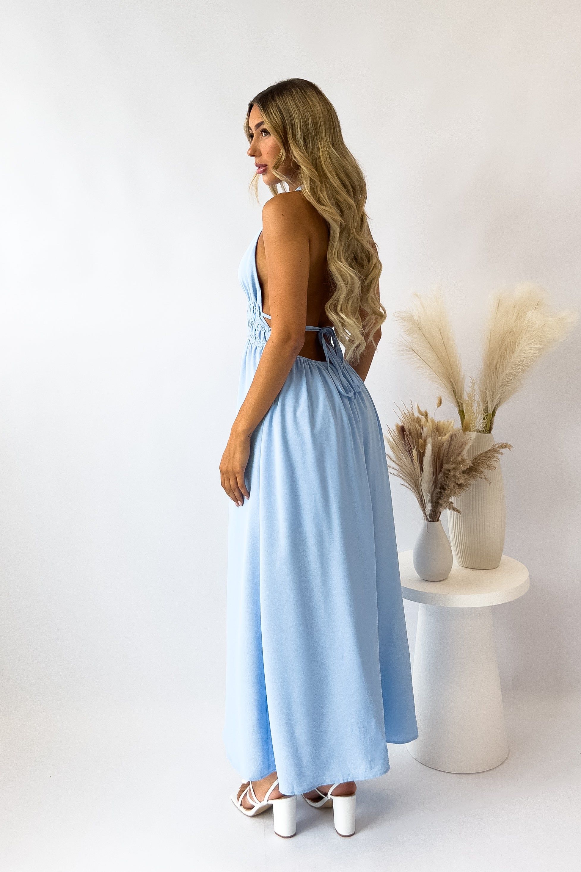 India Midi Dress - Blue sold by Kameli Boutique product image thumbnail 4