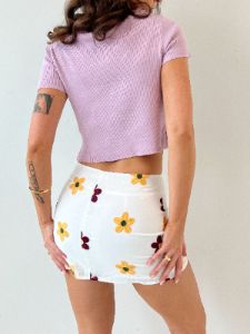 Leilani Floral Mini Skirt sold by Kameli Boutique