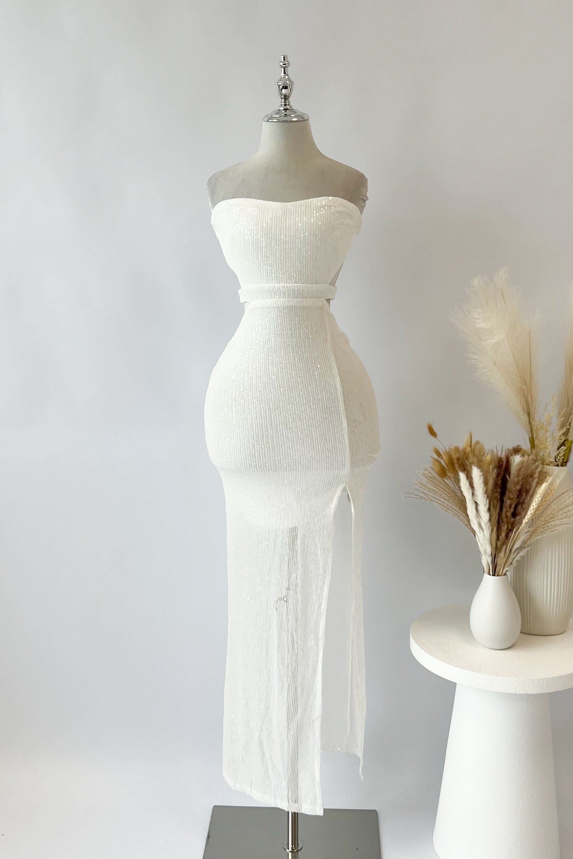 Grammys Maxi Dress - White sold by Kameli Boutique product image thumbnail 5