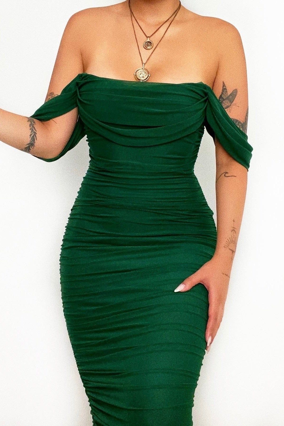 Tilly Midi Dress - Green sold by Kameli Boutique