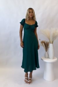 Ellison Midi Dress - Green sold by Kameli Boutique