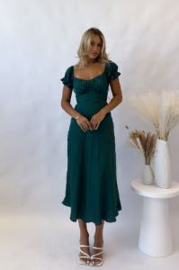 Ellison Midi Dress - Green sold by Kameli Boutique