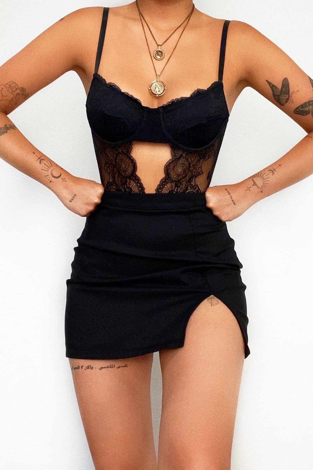 Valerie Laced Bodysuit sold by Kameli Boutique