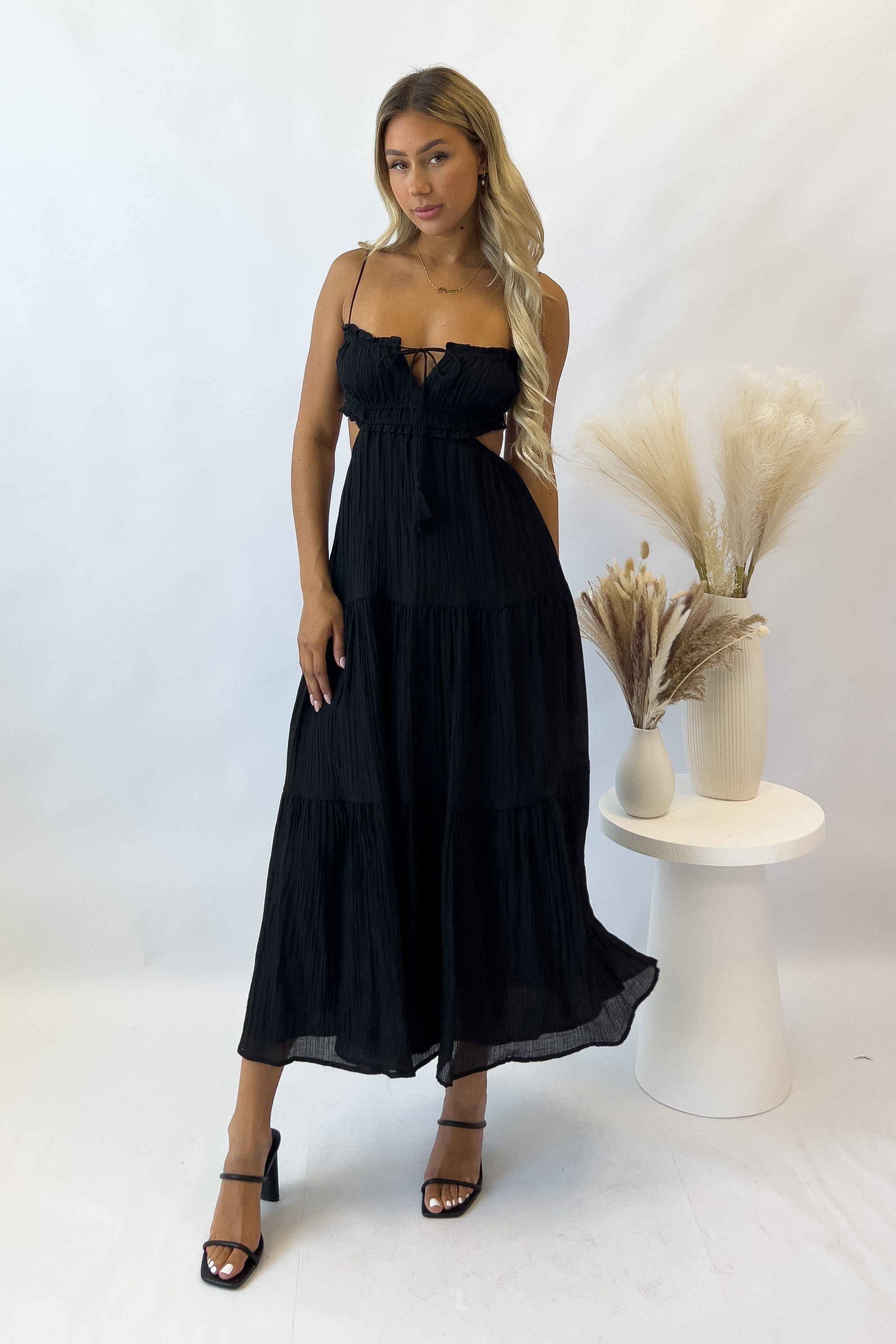 Rochelle Midi Dress - black sold by Kameli Boutique product image thumbnail 2