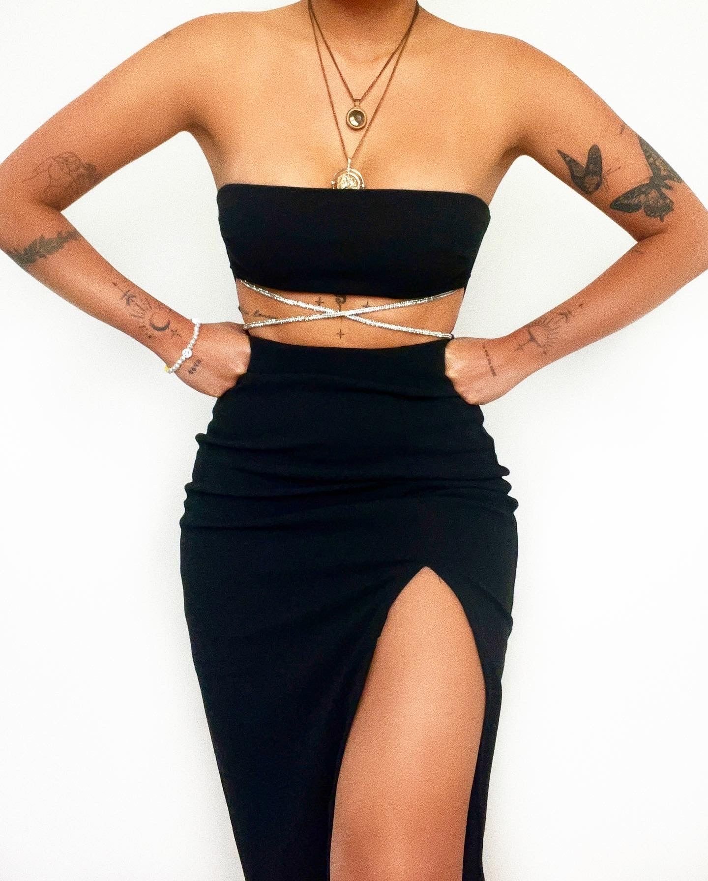 Reign Midi Dress - Black sold by Kameli Boutique product image thumbnail 3