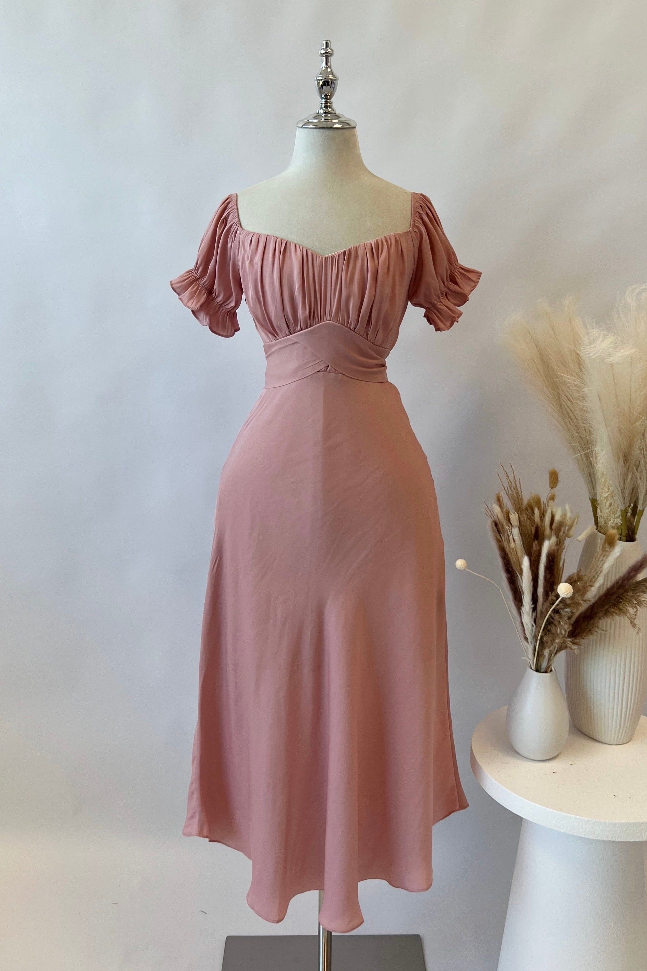Ellison Midi Dress - Blush sold by Kameli Boutique