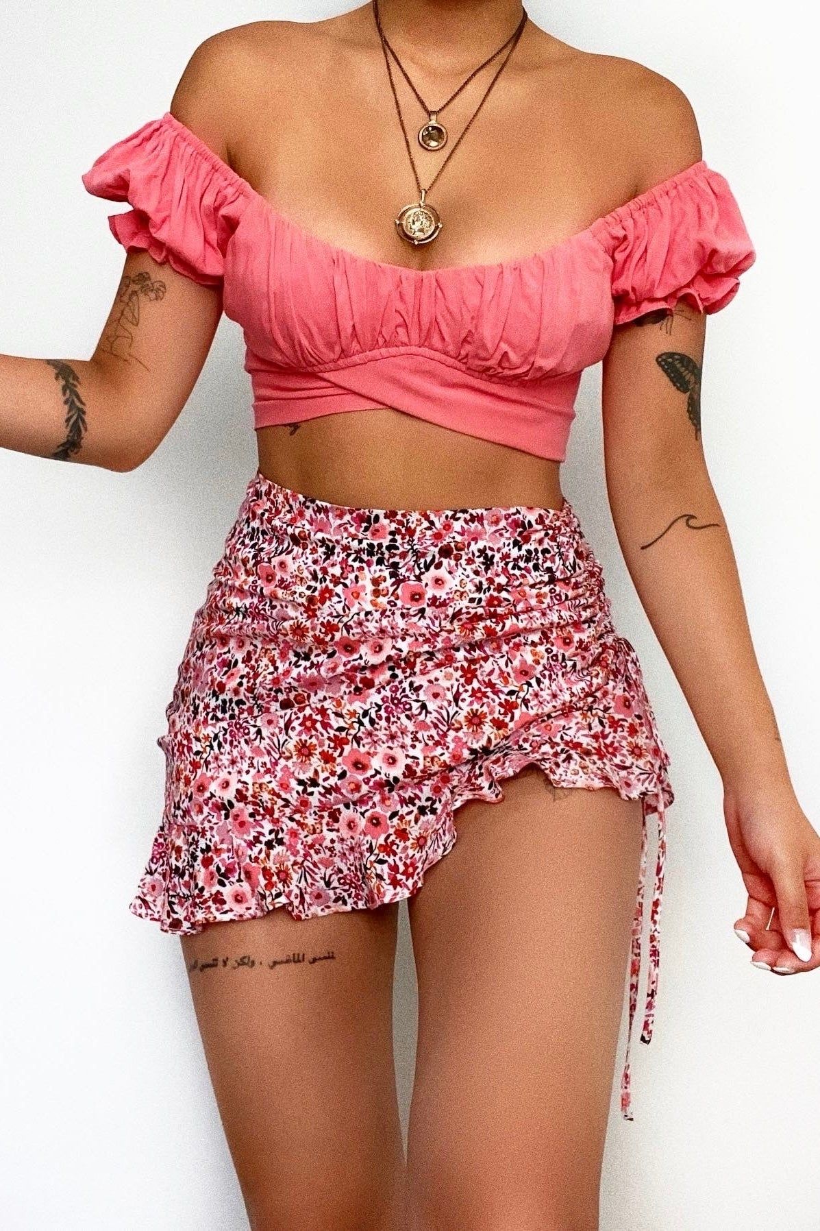 Otto Crop Top - Pink sold by Kameli Boutique