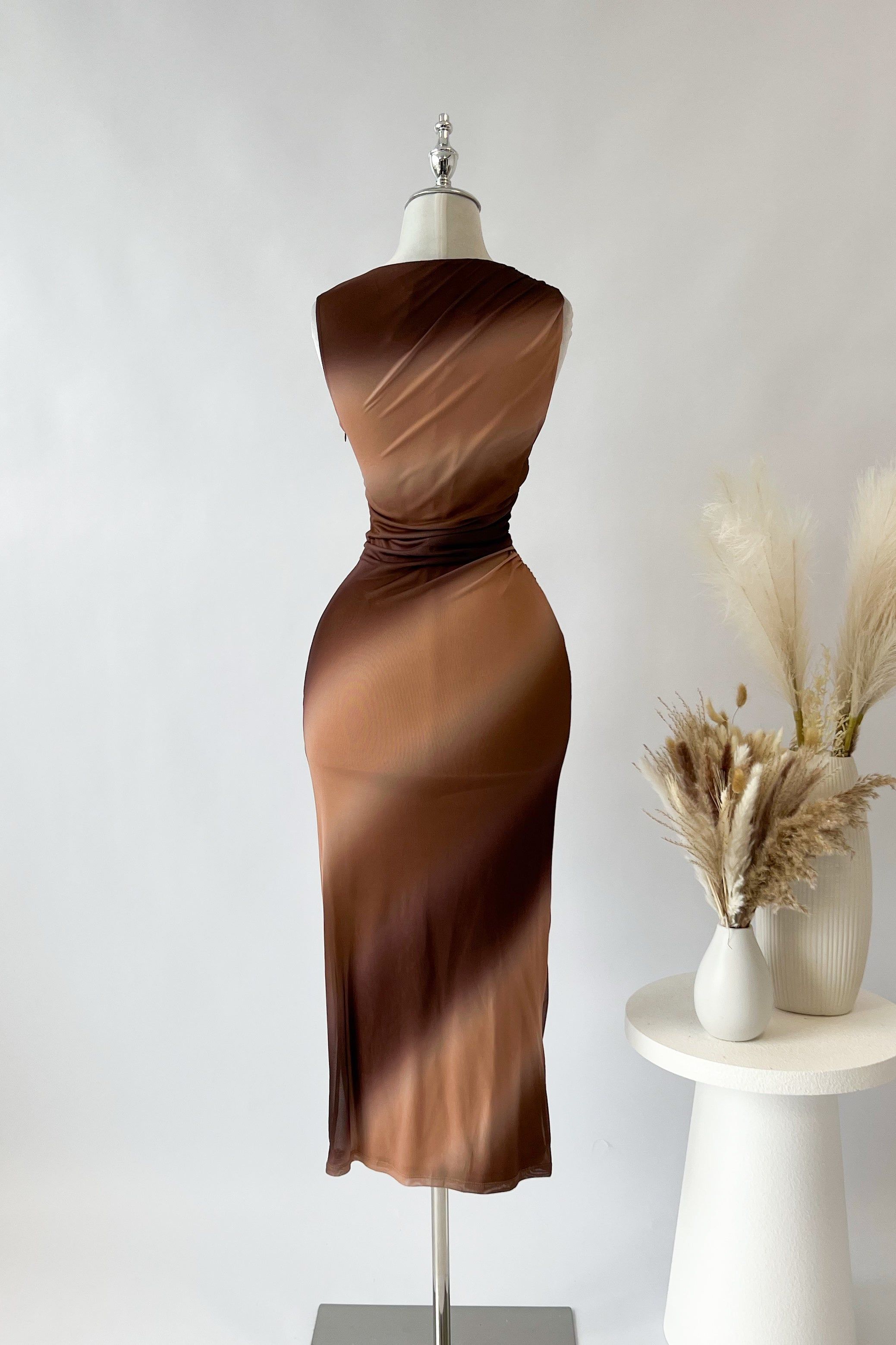 Celine Midi Dress - Brown sold by Kameli Boutique product image thumbnail 2