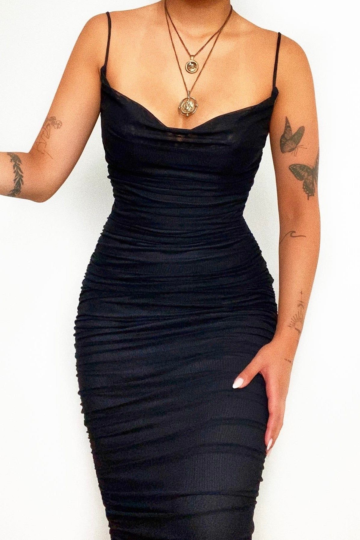 Callan Midi Dress - Black sold by Kameli Boutique