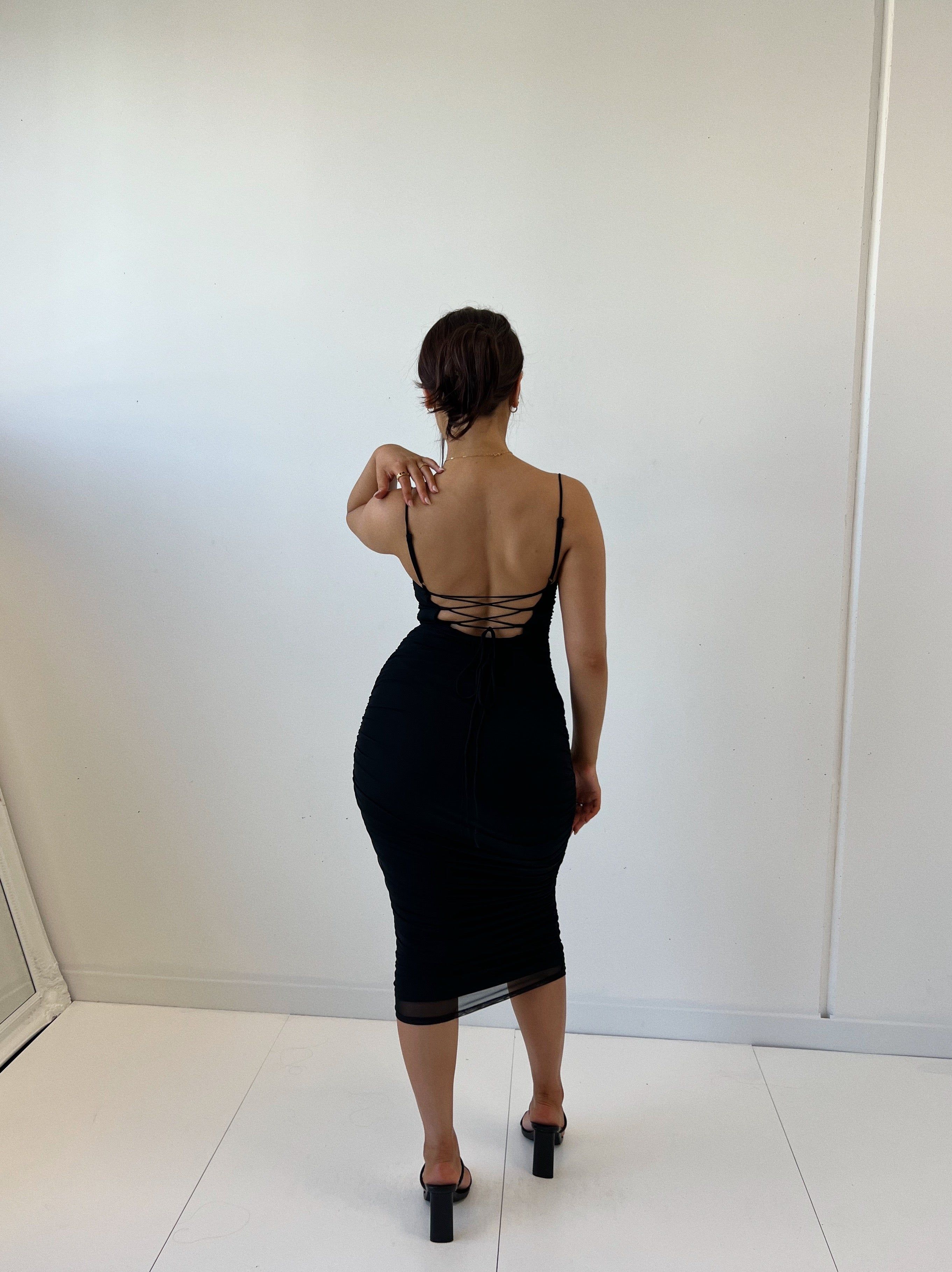 Callan Midi Dress - Black sold by Kameli Boutique product image thumbnail 5