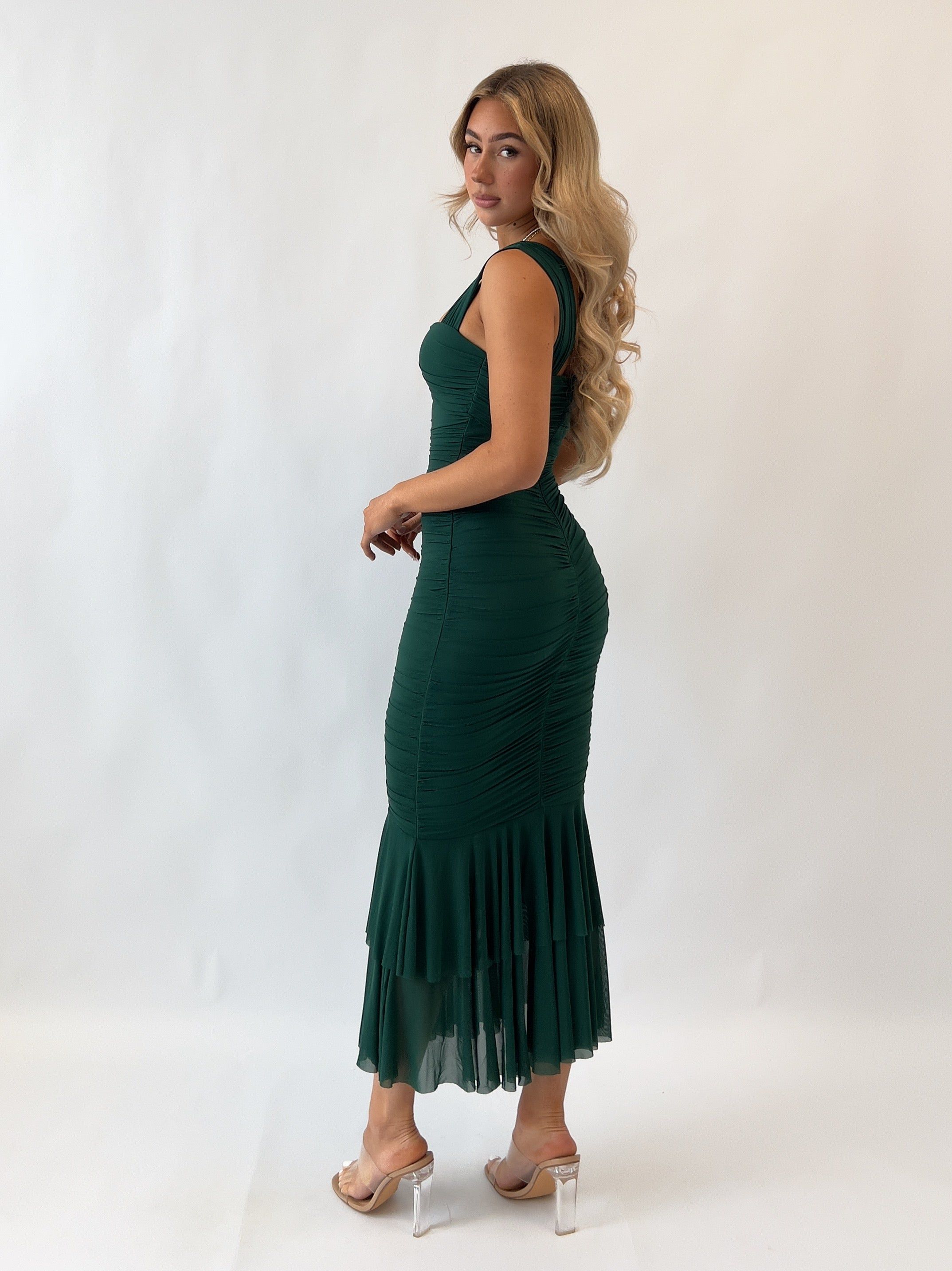 Presley Midi Dress - Green sold by Kameli Boutique product image thumbnail 3