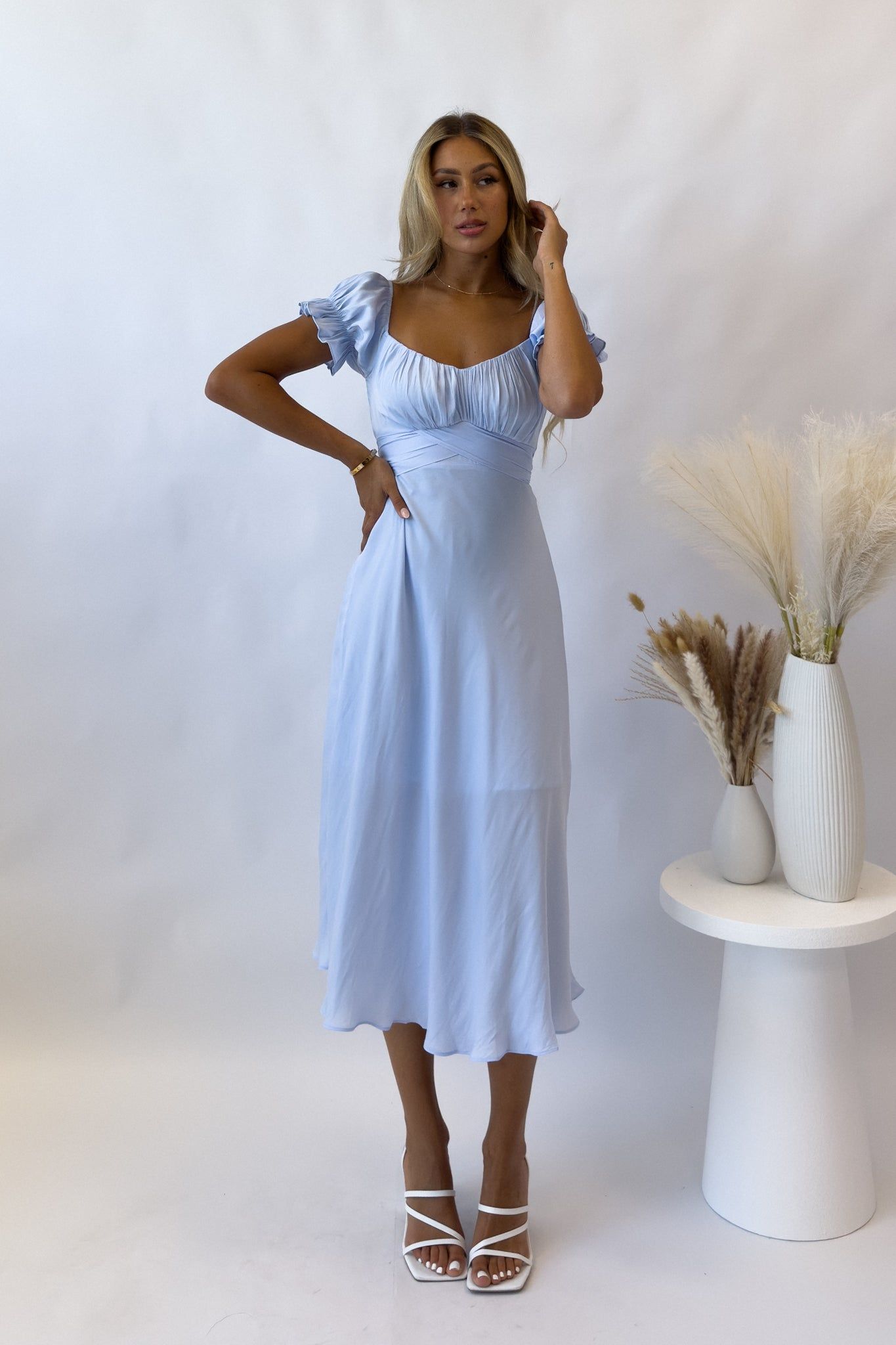 Ellison Midi Dress - Blue sold by Kameli Boutique product image thumbnail 3