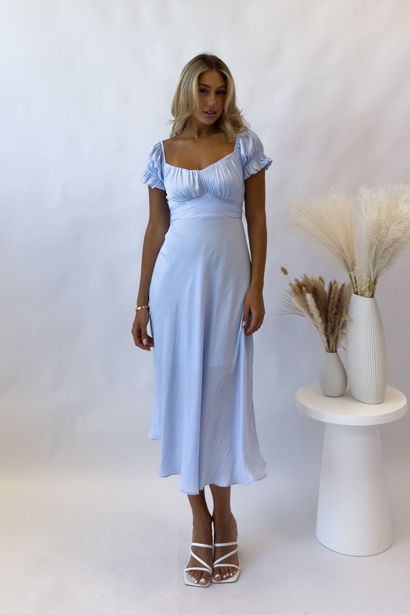Ellison Midi Dress - Blue sold by Kameli Boutique product image thumbnail 4