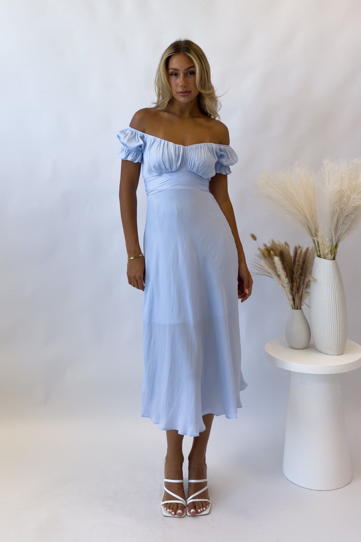 Ellison Midi Dress - Blue sold by Kameli Boutique