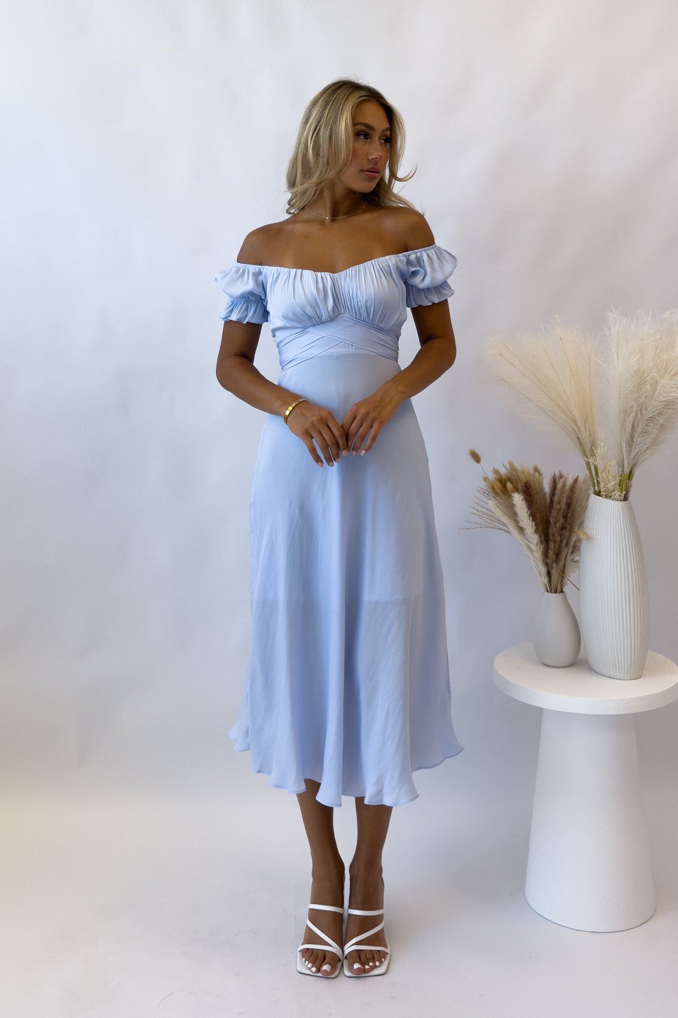 Ellison Midi Dress - Blue sold by Kameli Boutique product image thumbnail 2