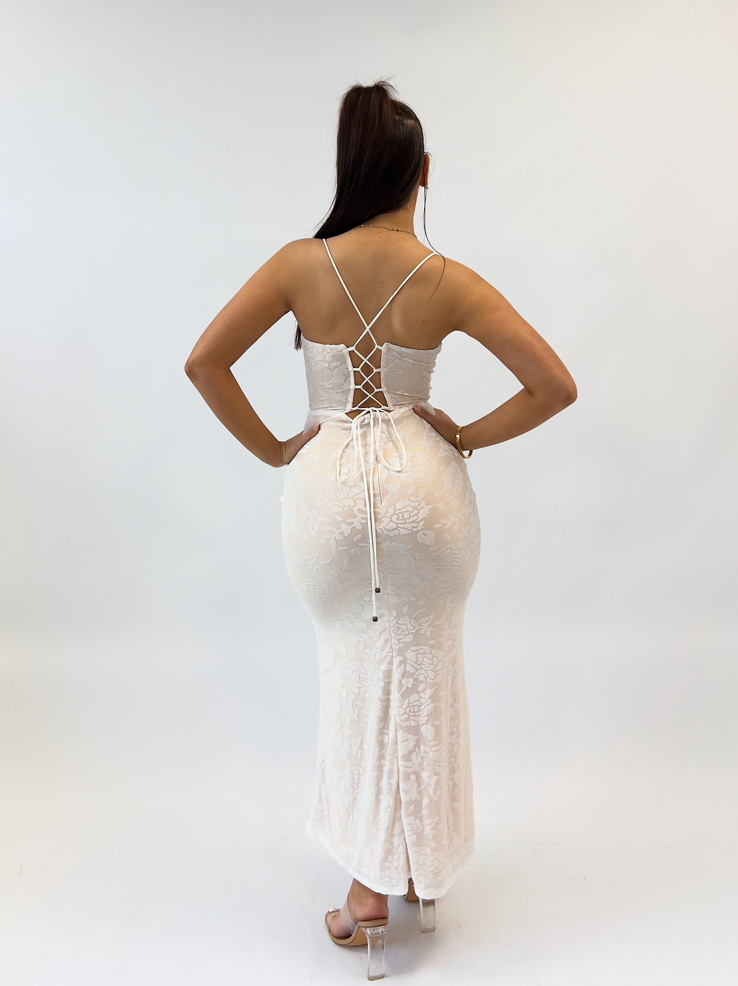 Lizbeth Maxi Dress - White sold by Kameli Boutique product image thumbnail 4