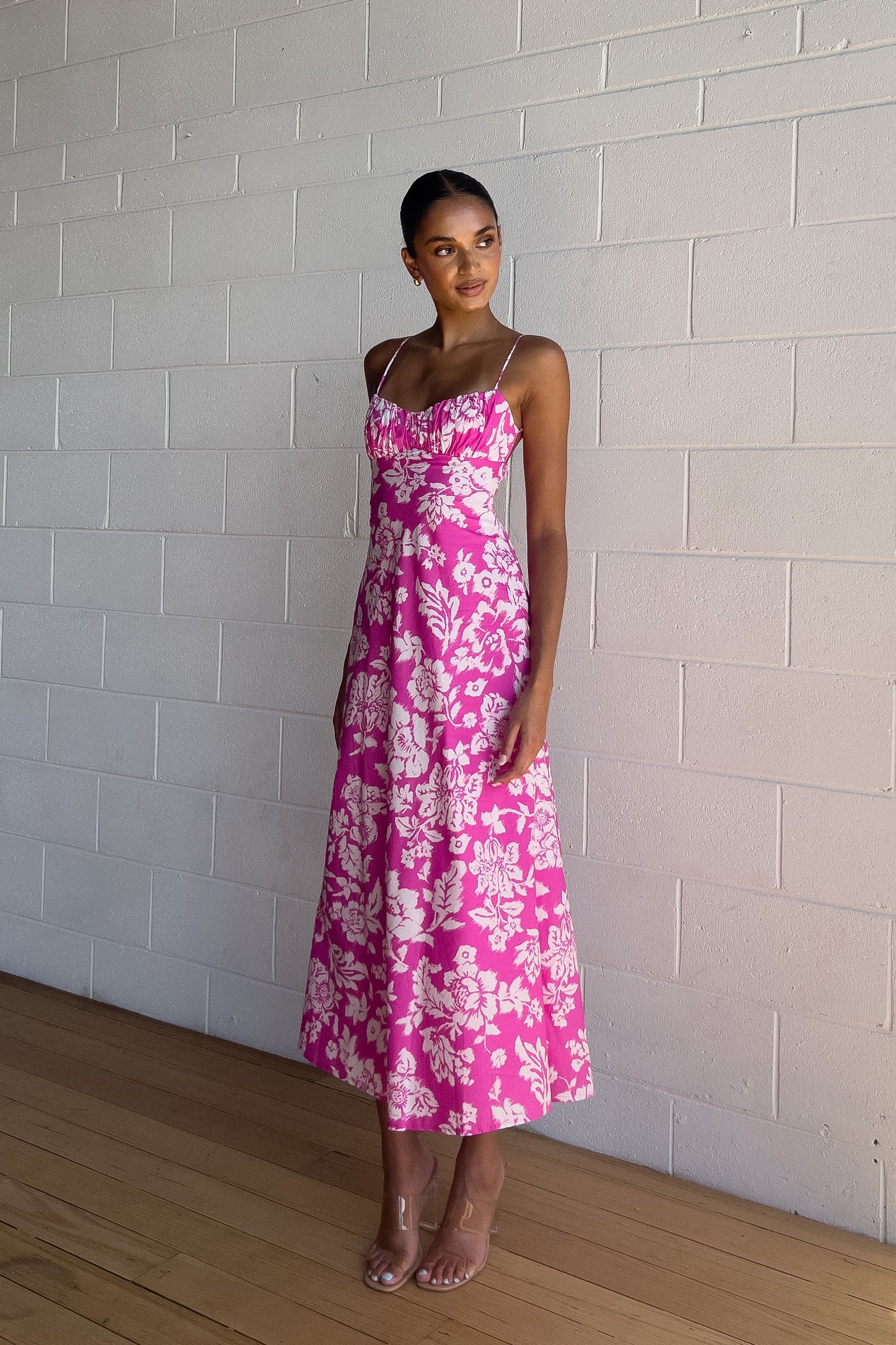 Calianna Floral Midi Dress sold by Kameli Boutique product image thumbnail 2