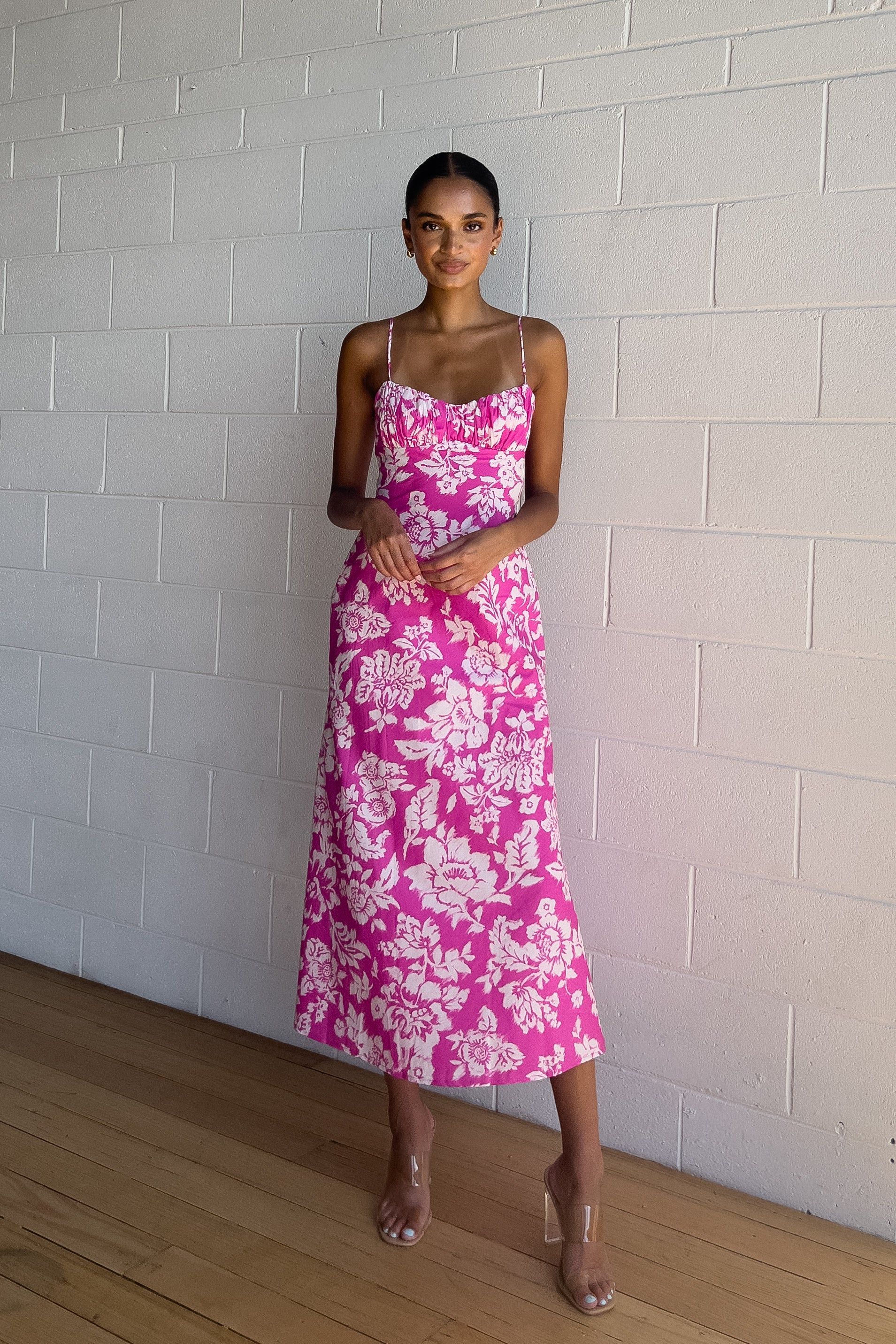 Calianna Floral Midi Dress sold by Kameli Boutique product image thumbnail 3
