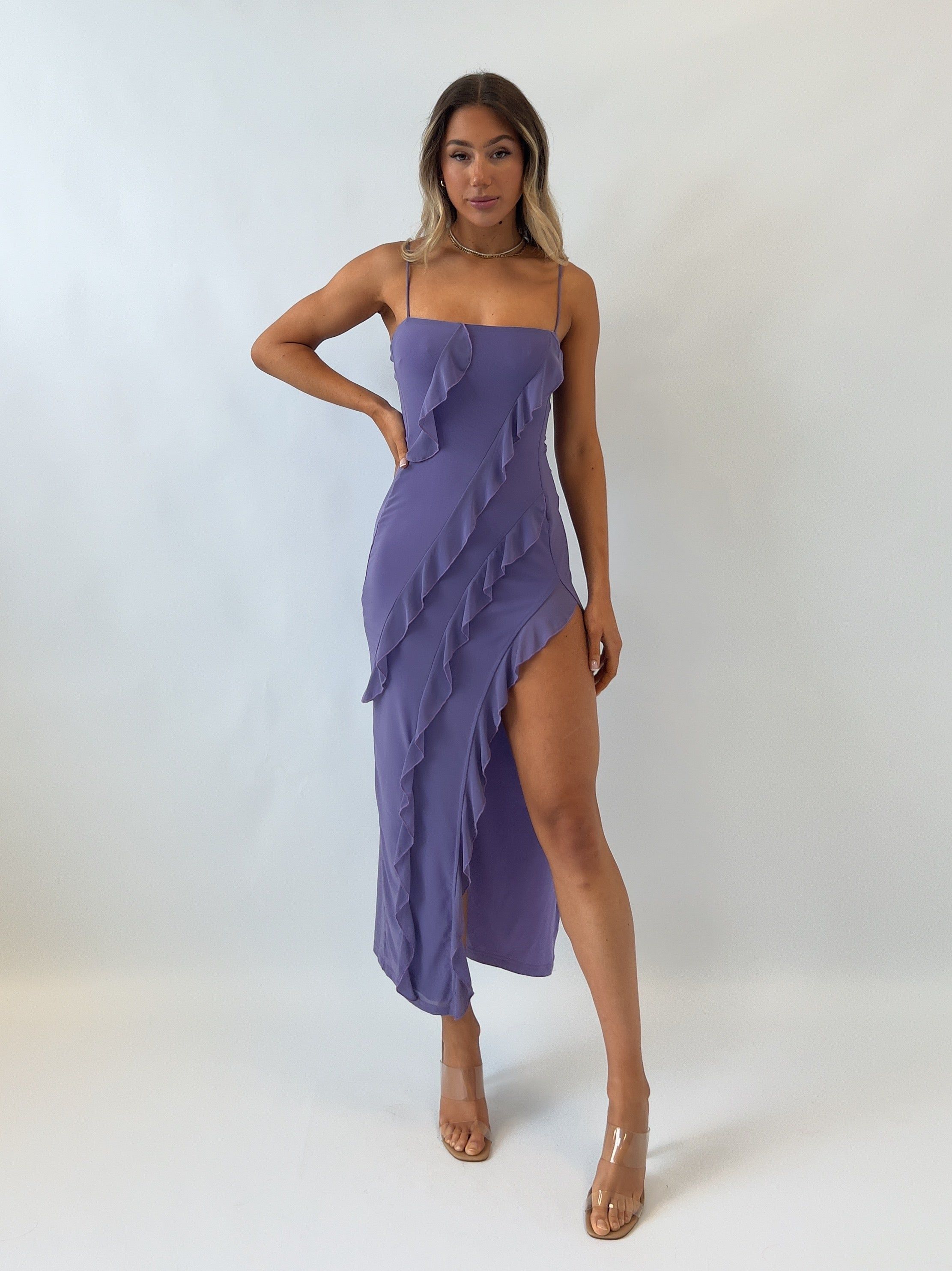 Taiya Midi Dress - Mauve sold by Kameli Boutique product image thumbnail 3