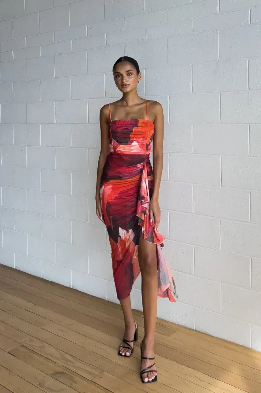 Dawn Floral Midi Dress sold by Kameli Boutique