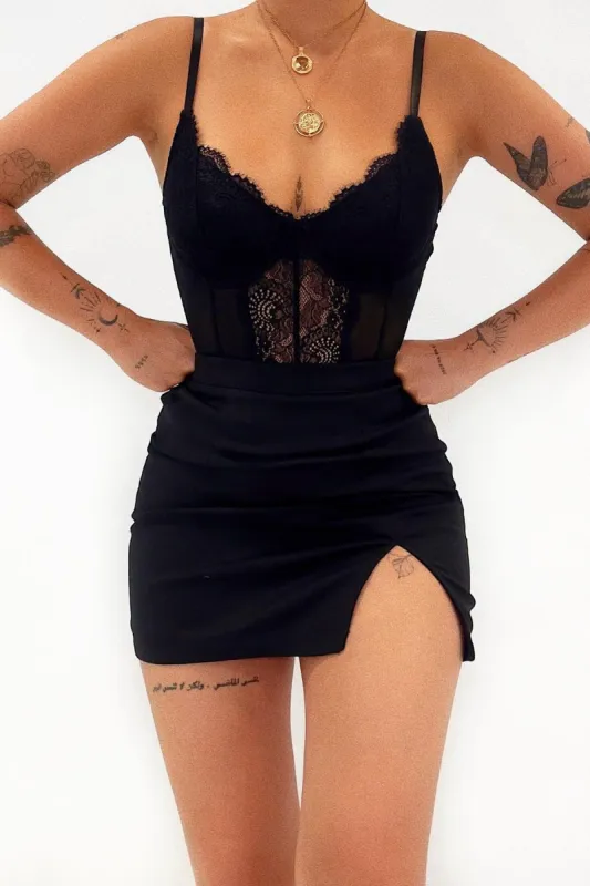 Bailey Laced Bodysuit sold by Kameli Boutique