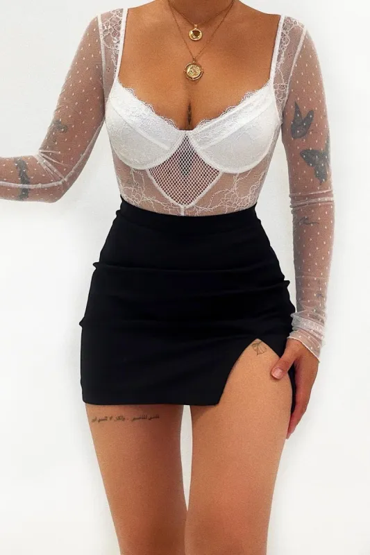 Thea Bodysuit - White sold by Kameli Boutique