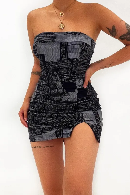 Dimitri Mini Dress - Black sold by Kameli Boutique