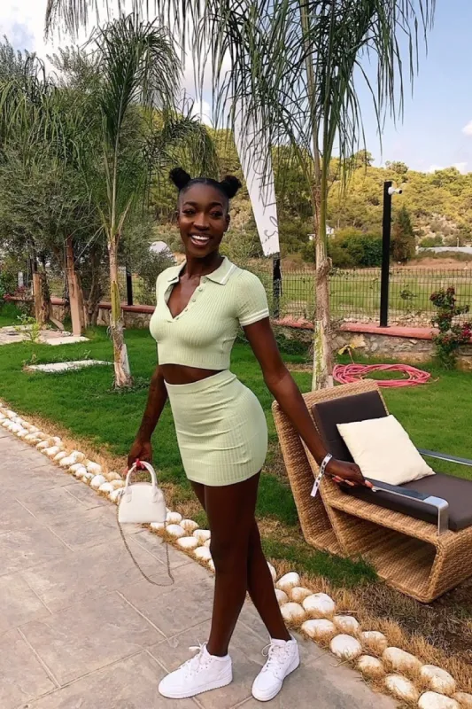 Ellie Mini Skirt sold by Kameli Boutique