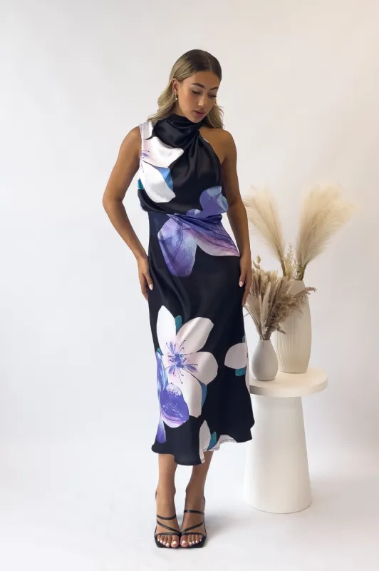 Natalia Maxi Dress - Black Florals sold by Kameli Boutique