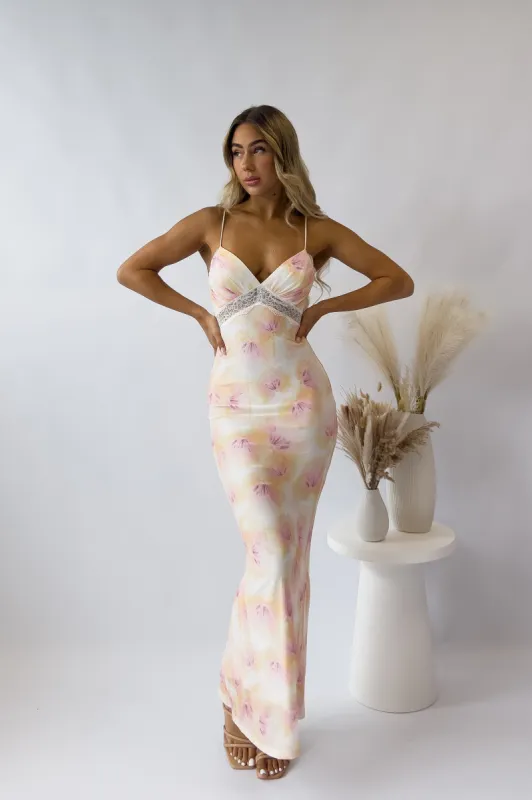 Denzel Floral Maxi Dress sold by Kameli Boutique