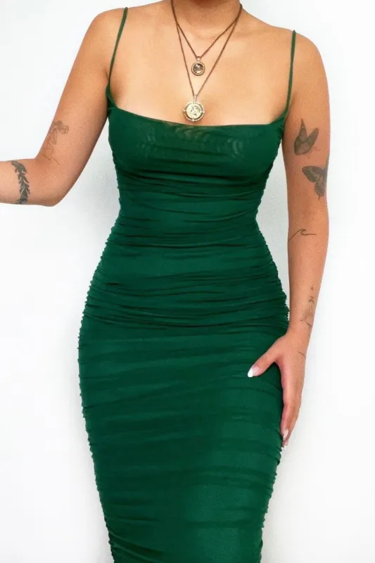 Callan Midi Dress - Green sold by Kameli Boutique