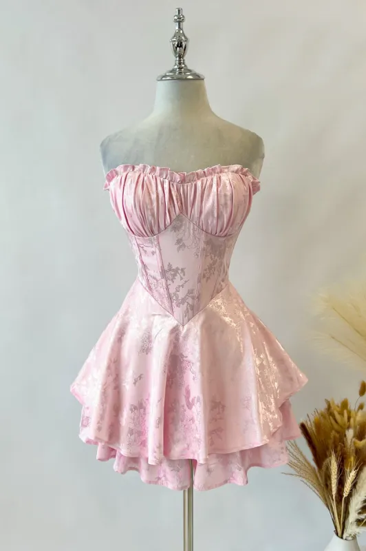 Tinlee Floral Playsuit - Pink (PRE-ORDER) sold by Kameli Boutique