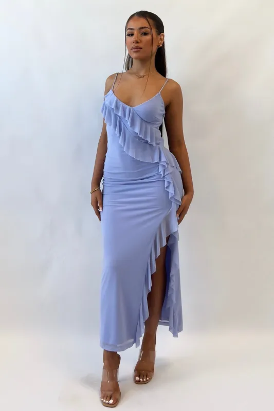 Abigail Midi Dress - Cornflower Blue sold by Kameli Boutique