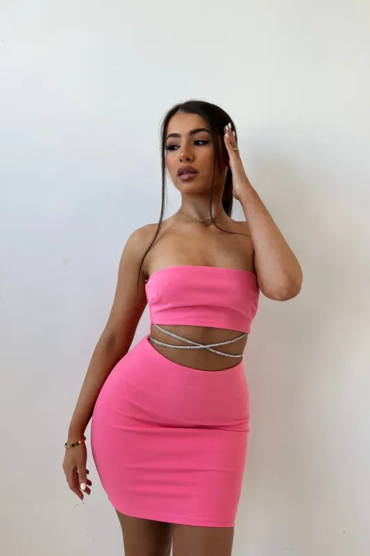 Reign Mini Dress - Pink sold by Kameli Boutique