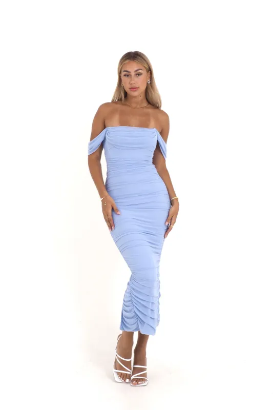 Regan Maxi Dress - Cornflower Blue sold by Kameli Boutique