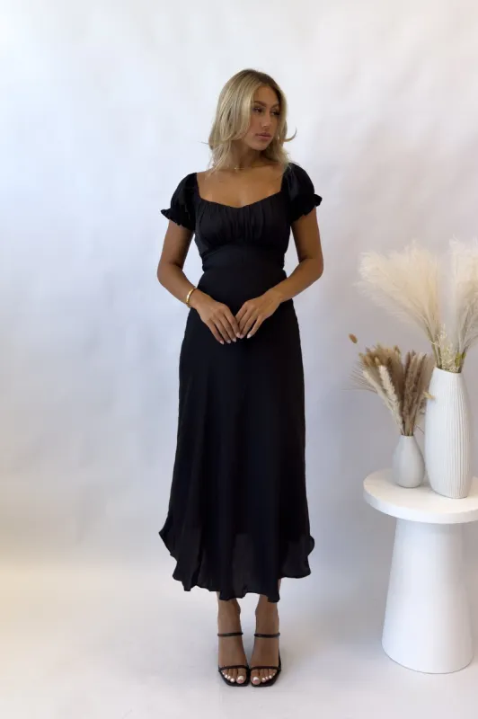 Ellison Midi Dress - Black sold by Kameli Boutique