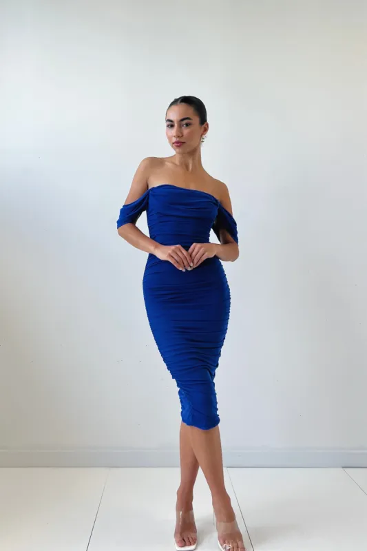 Tilly Midi Dress - Blue sold by Kameli Boutique