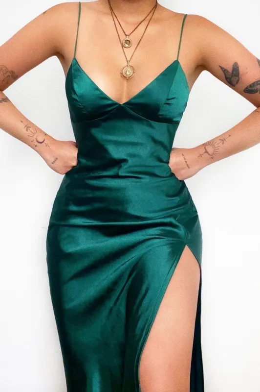 Rumours Midi Dress - Green sold by Kameli Boutique