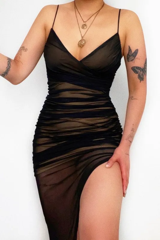 Vivian Maxi Dress - Black sold by Kameli Boutique