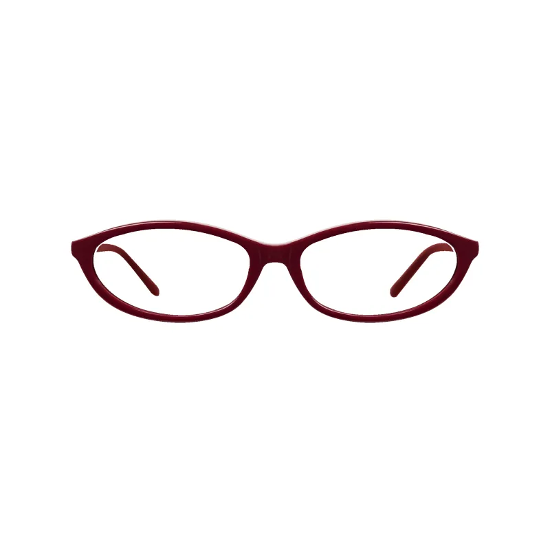 Dina Burgundy Frame Glasses made by Dima Eyewear