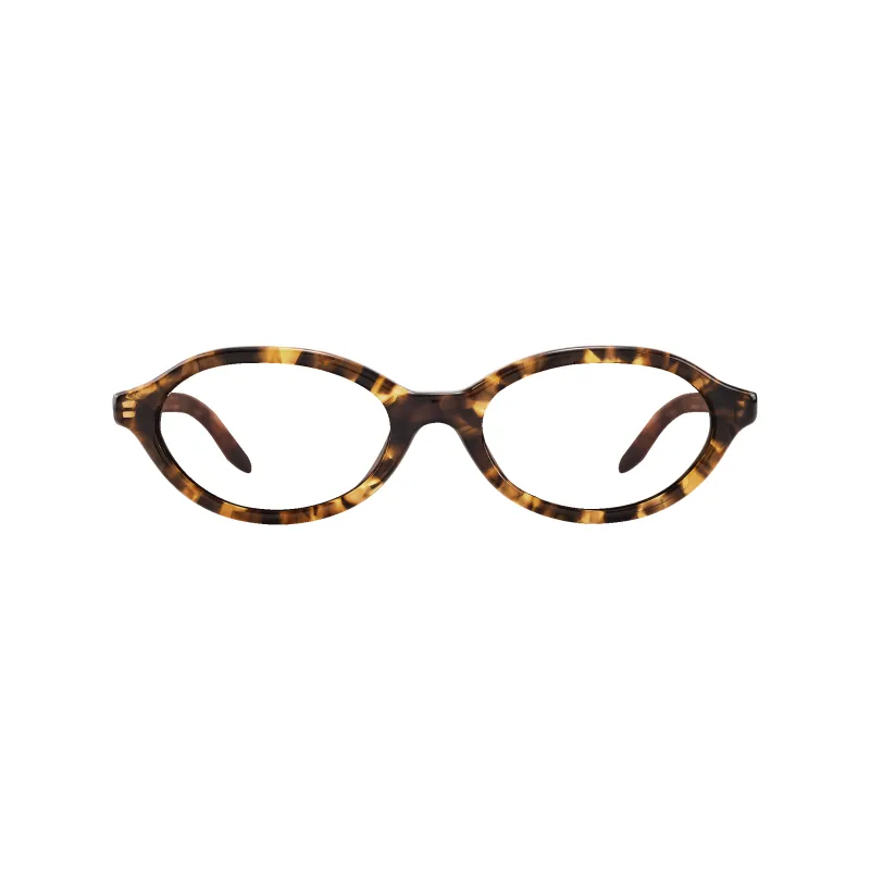 Tess Dark Amber Tortoise Frame Glasses made by Dima Eyewear