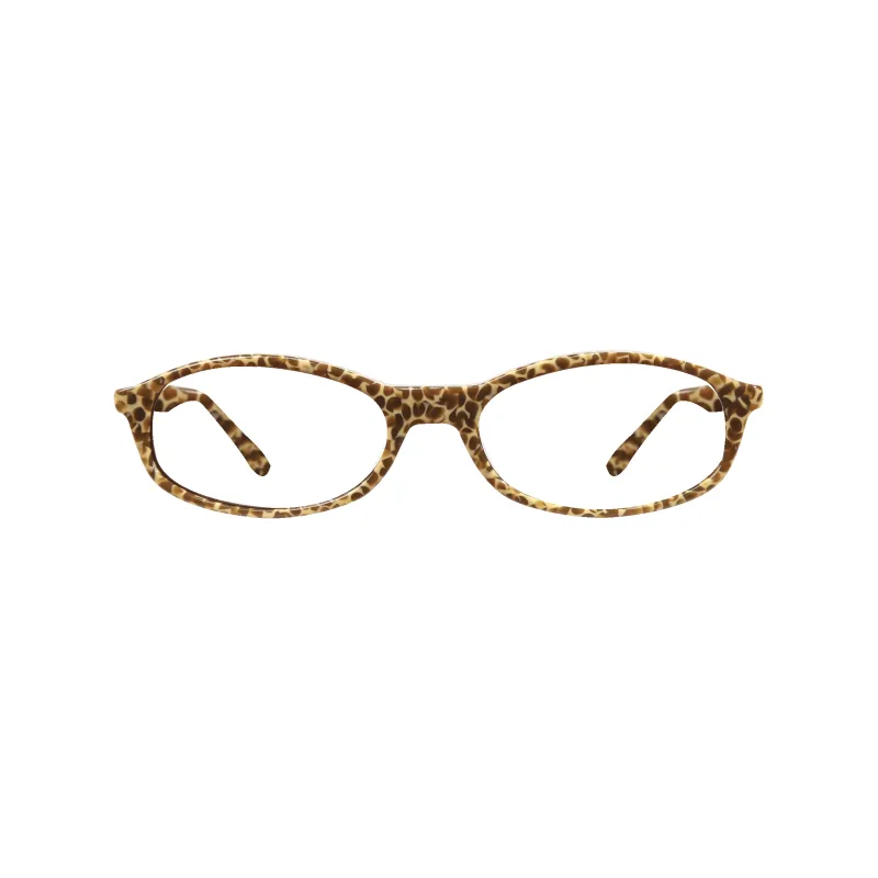 Sundra Brown Blocks Frame Glasses made by Dima Eyewear