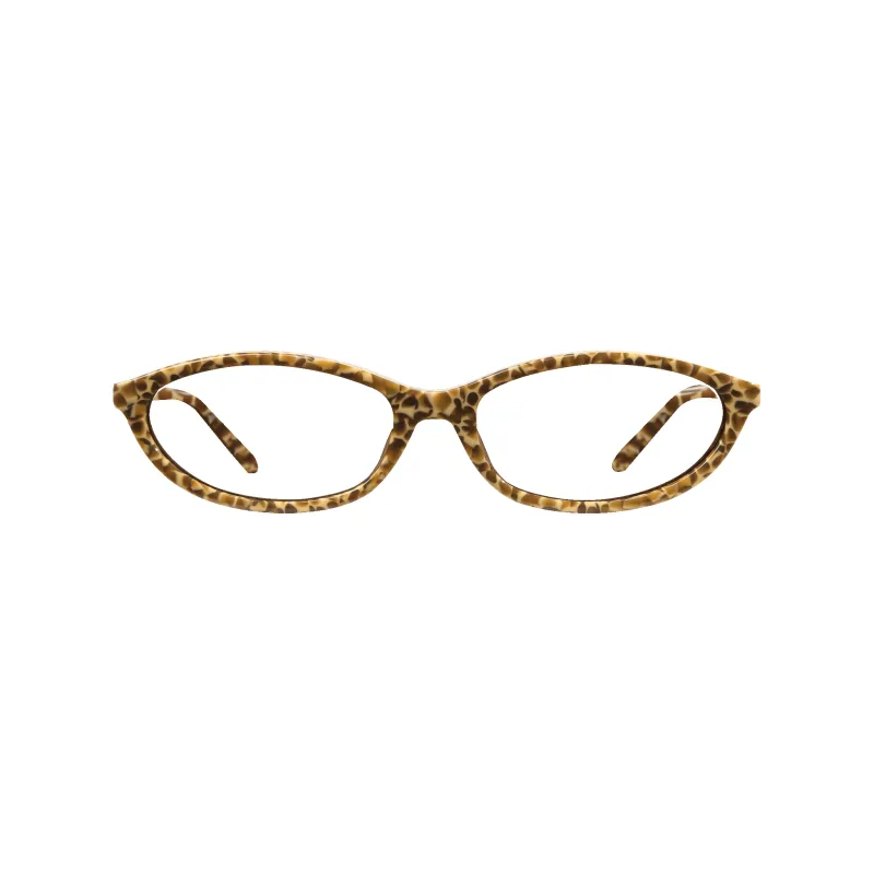 Dina Brown Blocks Frame Glasses made by Dima Eyewear