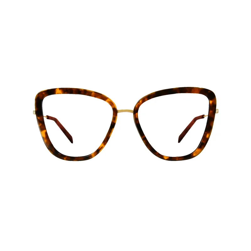 Isla Gold/Dark Tortoise Frame Glasses made by Dima Eyewear
