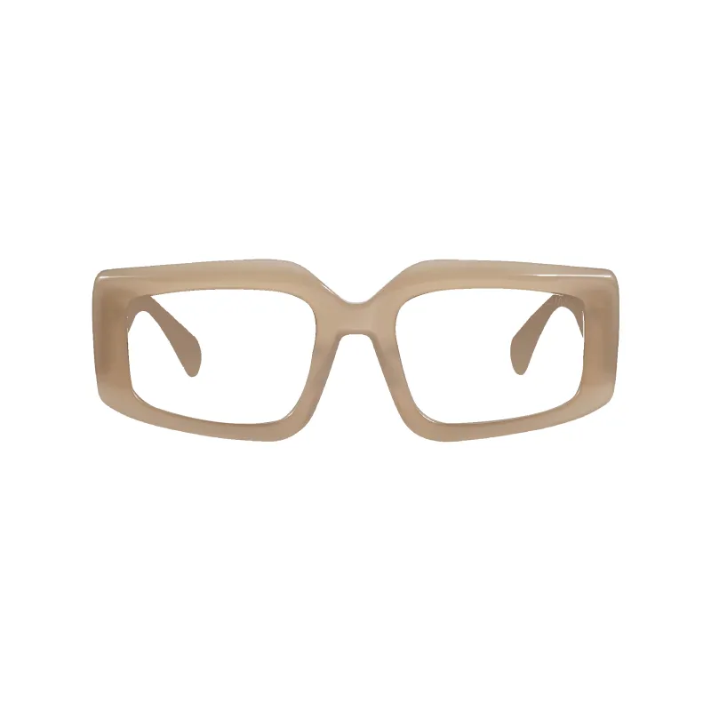 Vivid Milky Brown Frame Glasses made by Dima Eyewear